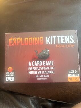 Exploding Kittens Original Edition Card Game - Red